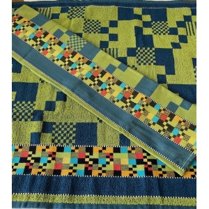 Set Hand- en Theedoek - Soft Square - Petrol